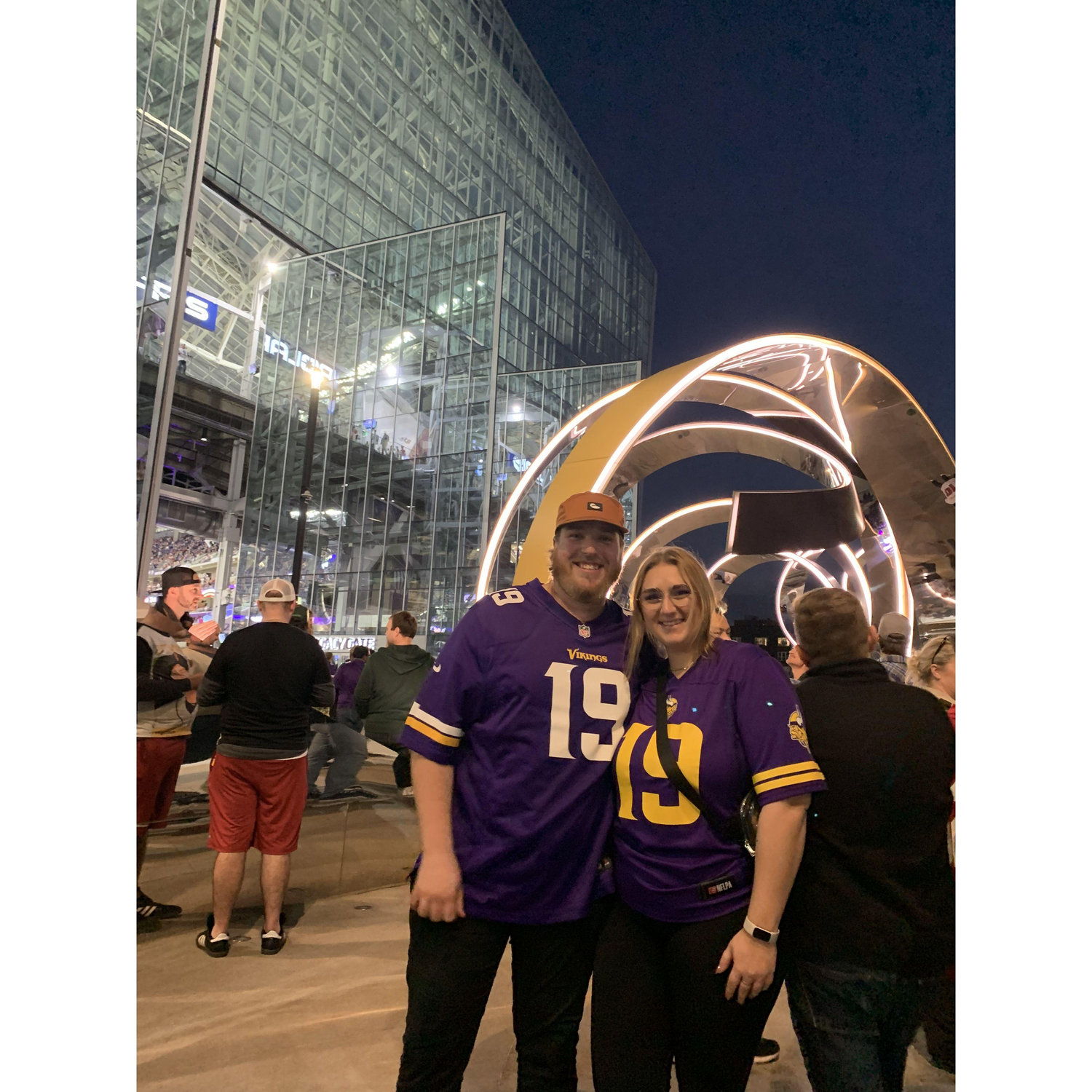 First NFL game together! (Maybe one day she'll see me on the field instead of in the stands with her)