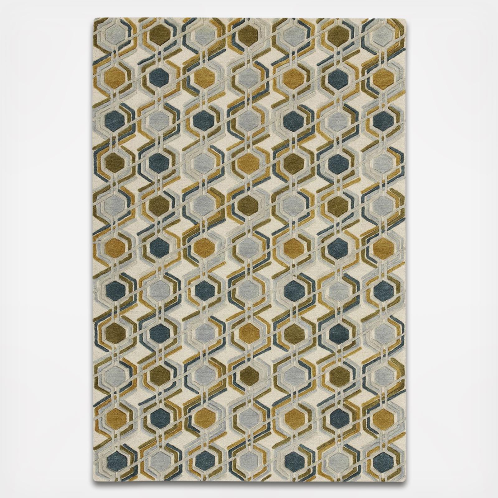 Crate And Barrel Riesco Mid Century, Mid Century Rug