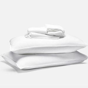 Washed European Linen Core Sheet Set - Queen (White)