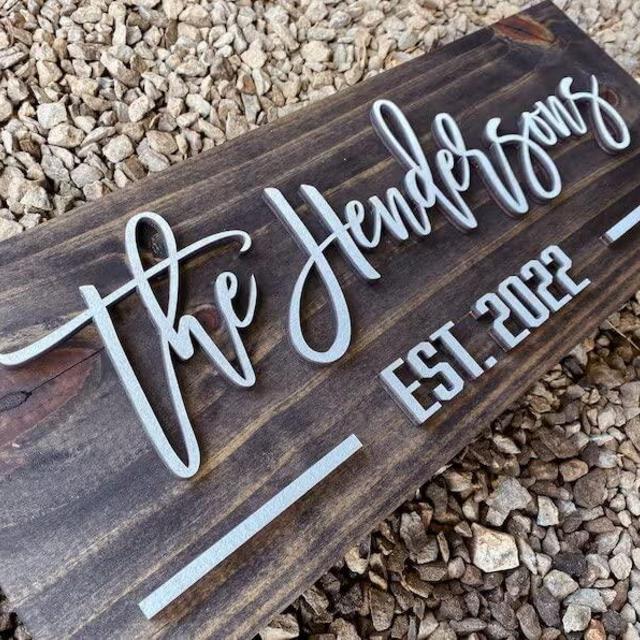 Very Wood Basement - Personalized Wood Sign - High-Quality Custom Family Name Sign - Home Wall Decor -Hand-Crafted Personalized Wood Sign Perfect Gift for Occasion - 3D Style Attractive Look