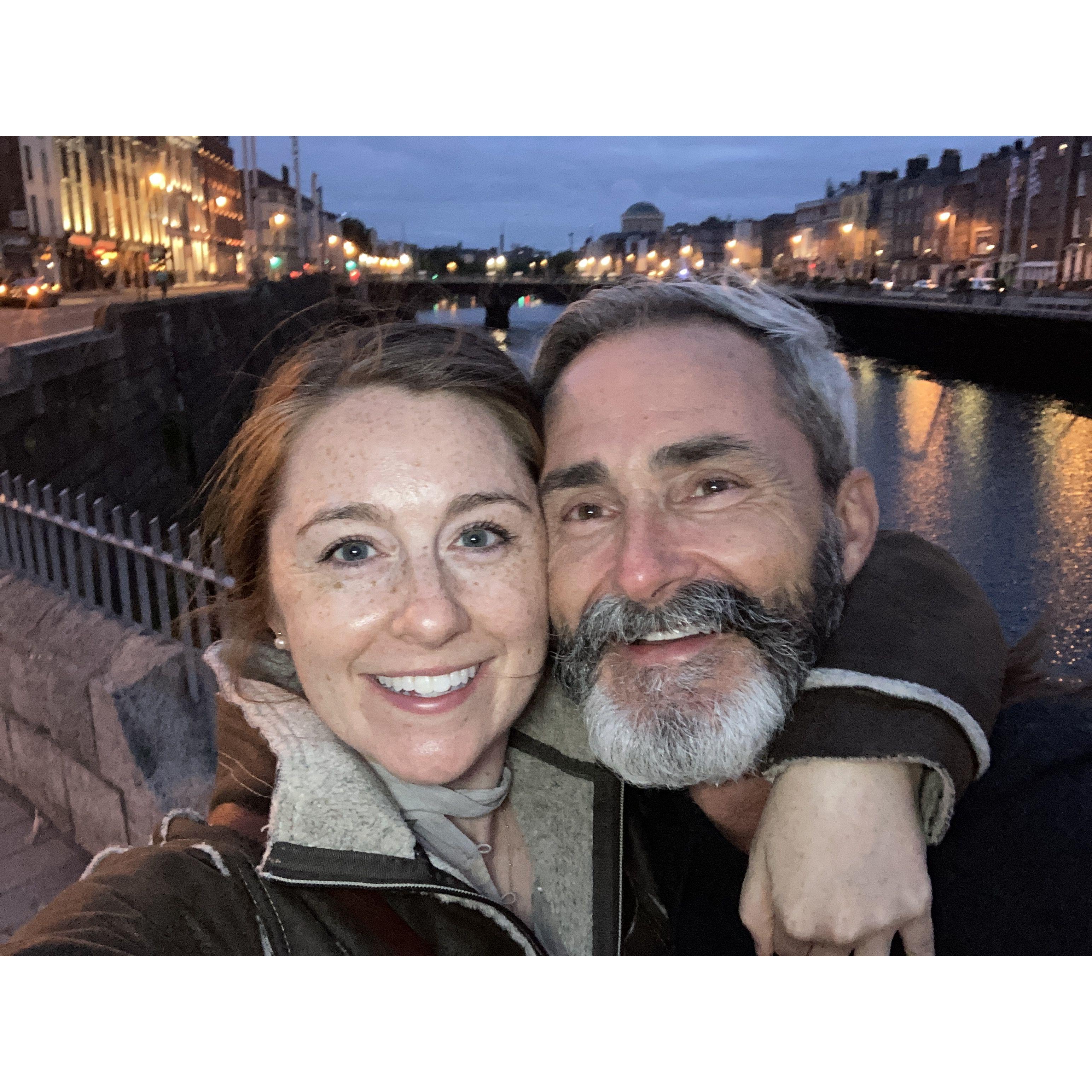 the happiest in all the land exploring Dublin! What a fun city.