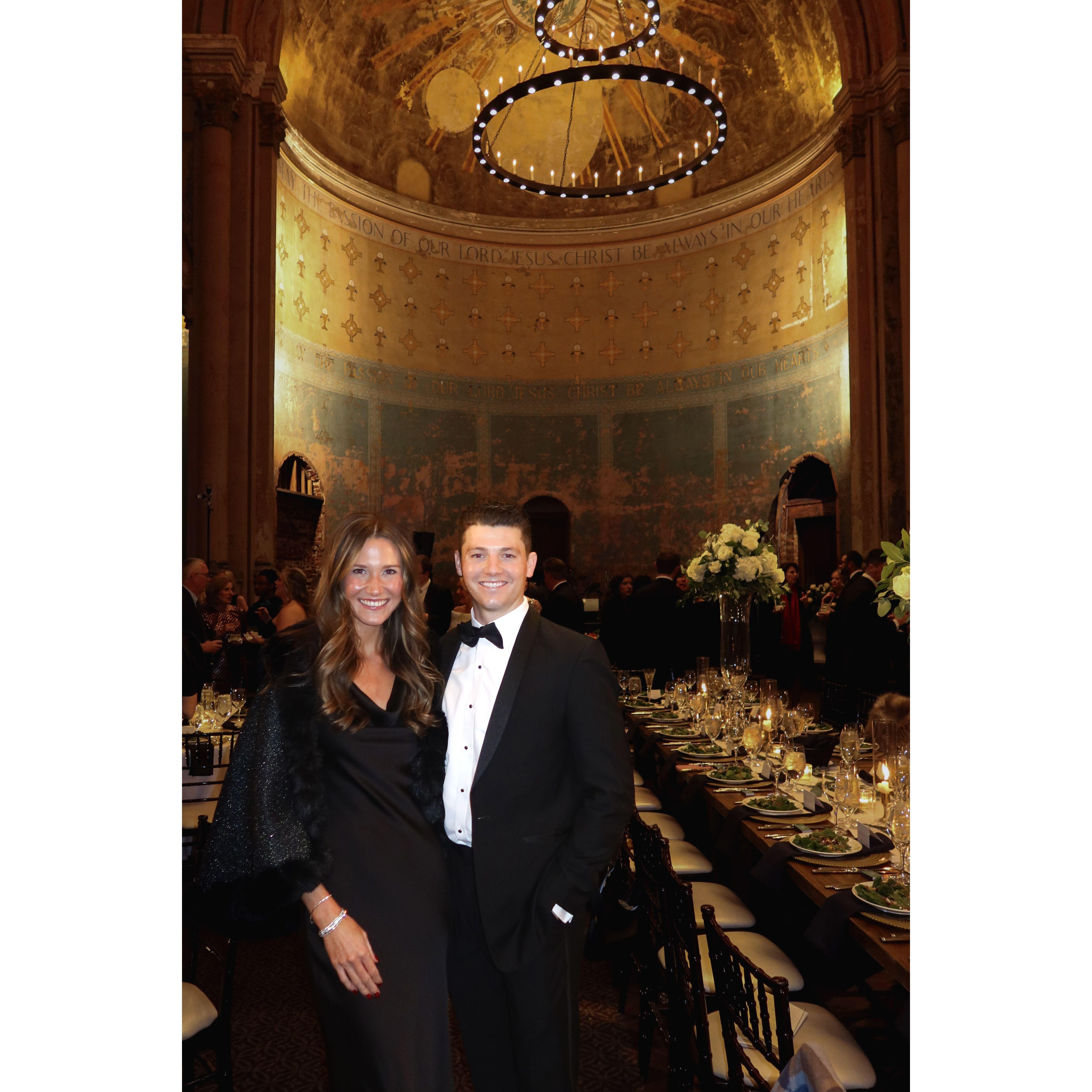 At David and Sarah Dickman's wedding in January 2025