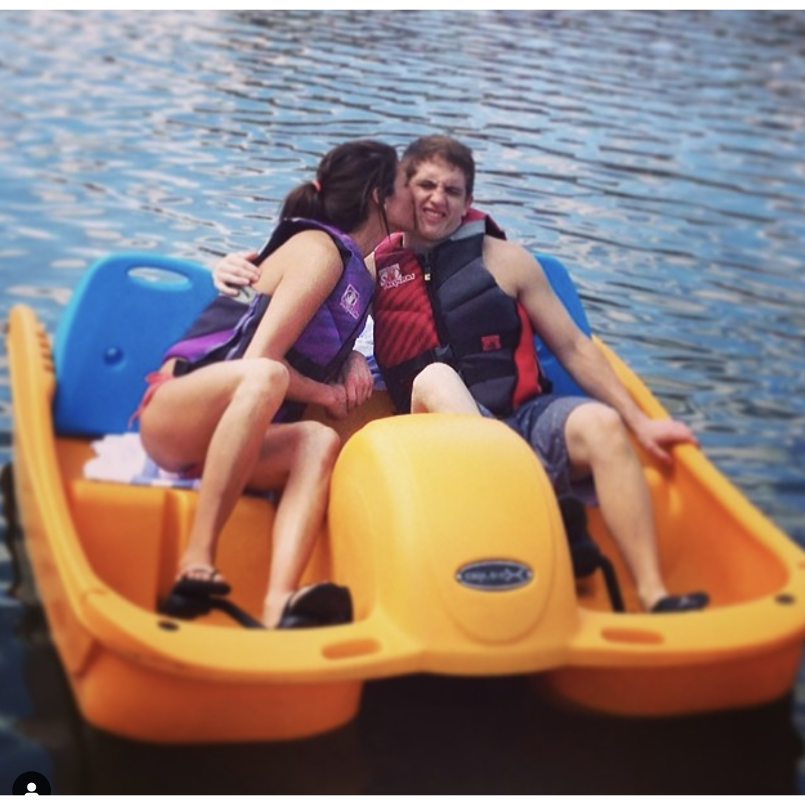 First vacation both of our families took together!! He is a goof!!