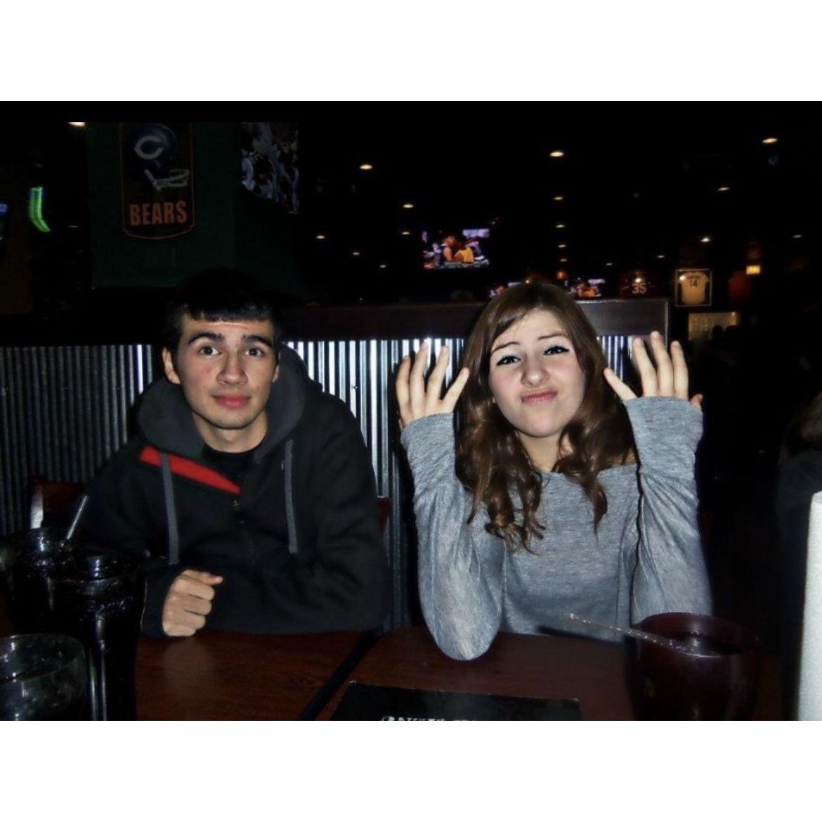 2 days before we started dated officially! which ended up being 01.22.2012