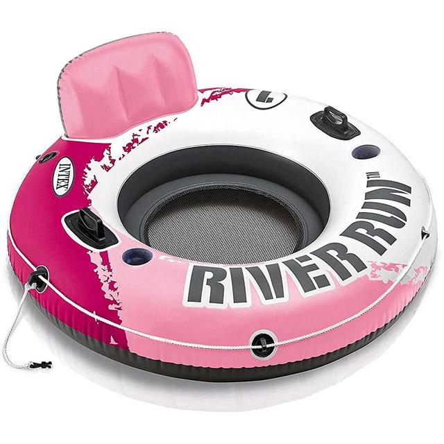 Intex River Run I Sport Lounge, Inflatable Water Float, 53 Diameter, Pink