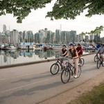 Sea wall bike ride