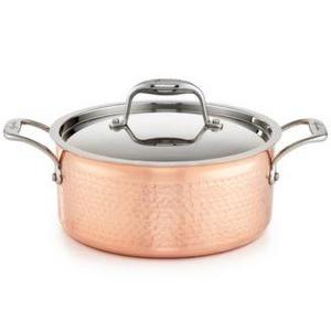 Lagostina - Martellata Tri-ply Copper 5-Qt. Stewpot With Lid