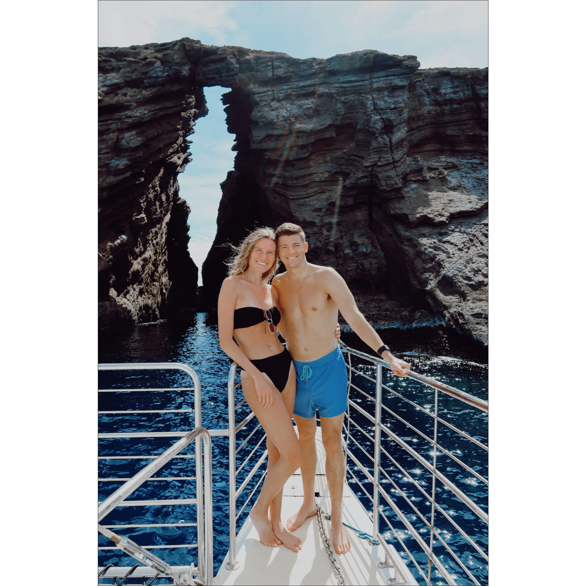 On a boat tour in Hawaii in April 2023
