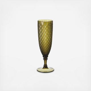 Rosette Resin Champagne Glass, Set of 6