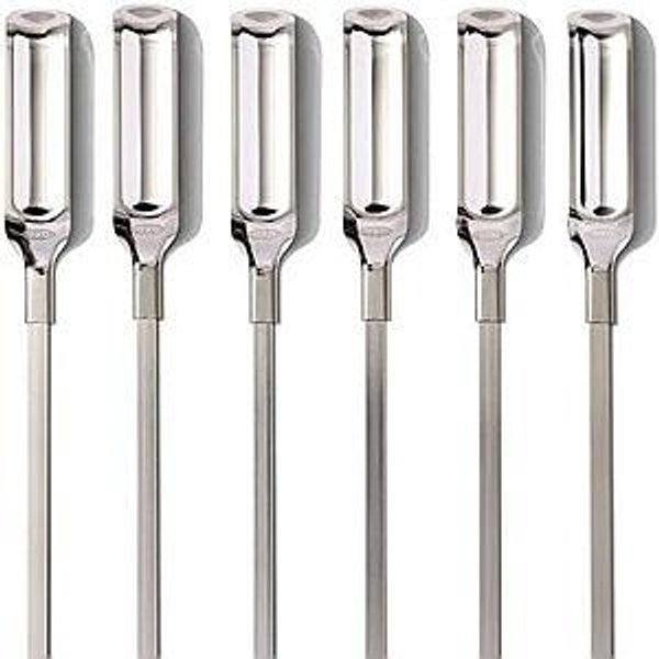 OXO Good Grips Grilling Tools, Stainless Steel Grilling Skewers - Set of 6