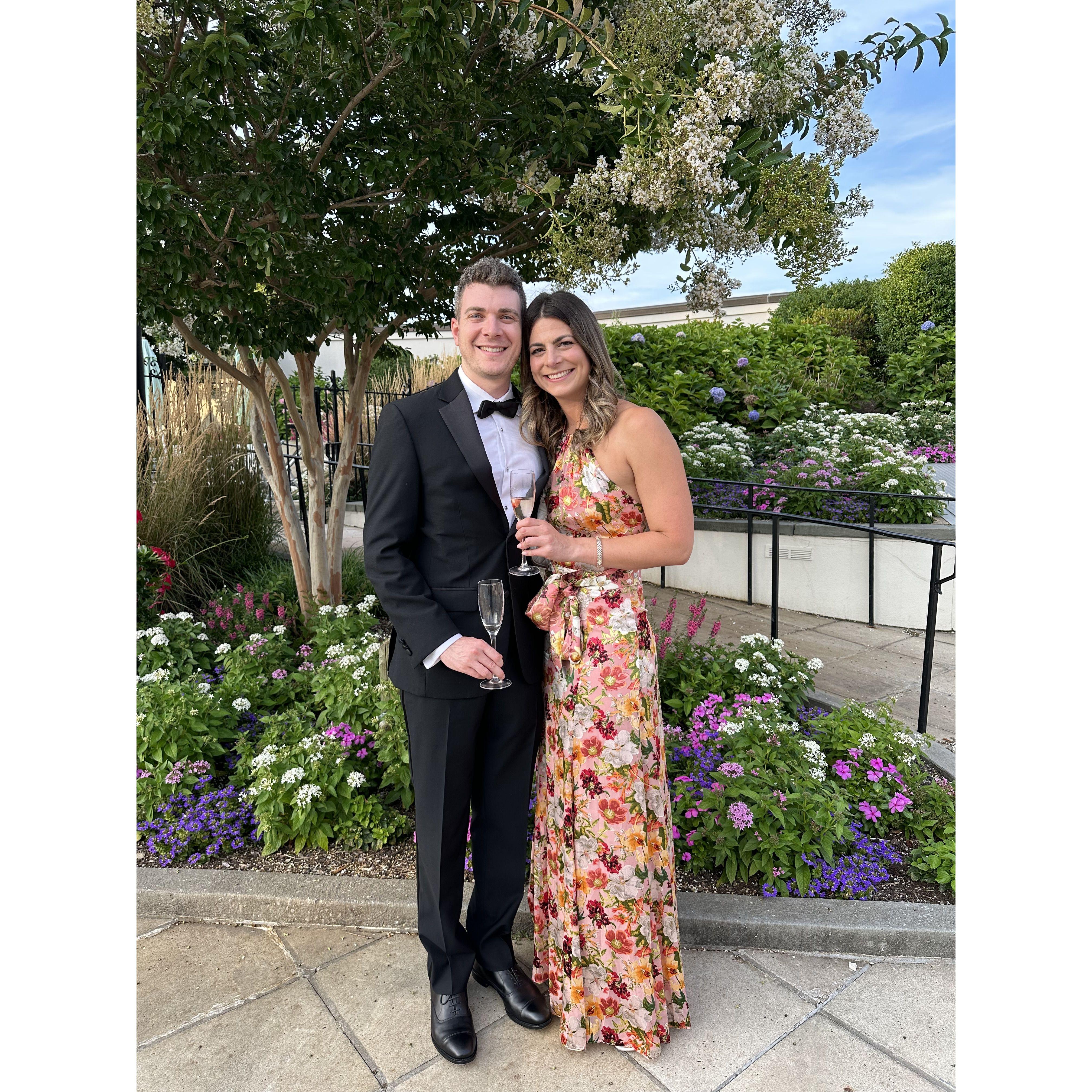 Attended a wedding. It didn't rain