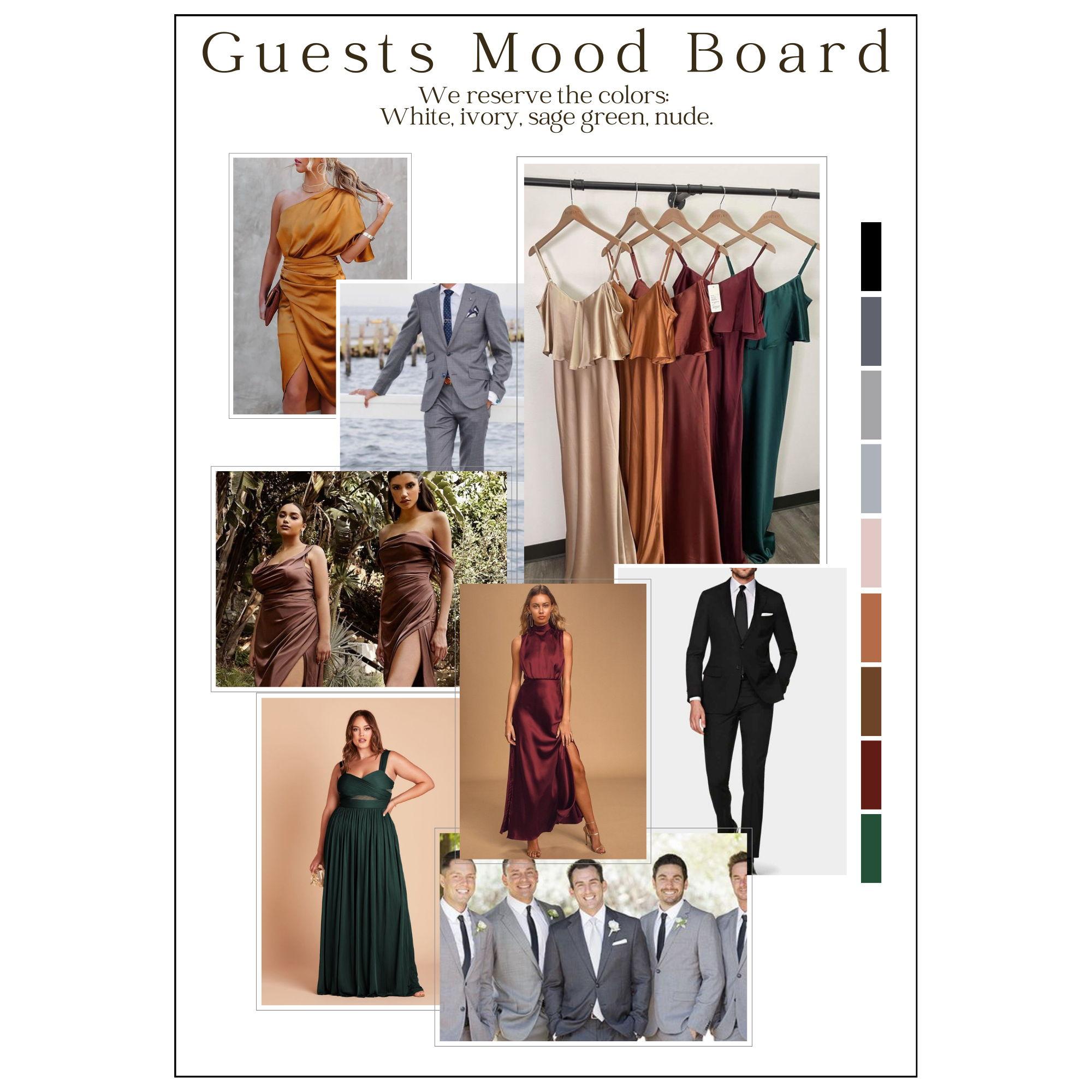 Les comparto unas ideas de los colores que podrian usar en nuestra boda!