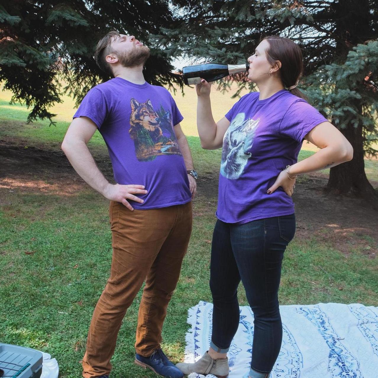 A massive thank you to our friends Torie and Dom for helping us with our engagement photos. This is a fun blooper reel pic.