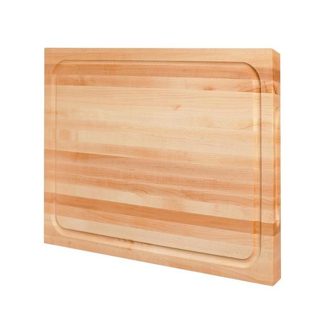 CONSDAN Wood Cutting Board for Kitchen, USA Grown Hardwood, 16 x 12, Hard Maple with Invisible Inner Handle, Prefinished with Food-Grade Oil, Suitable for Kitchen Edge Grain, 1" Thick