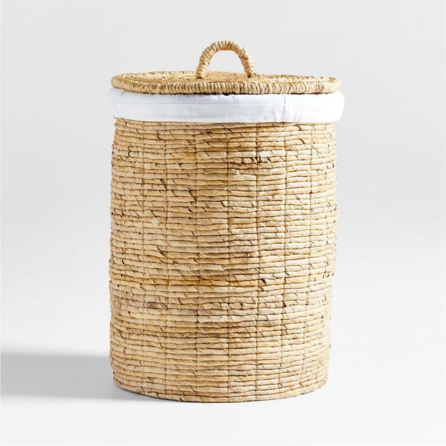 Seaton Round Woven Hamper with Liner