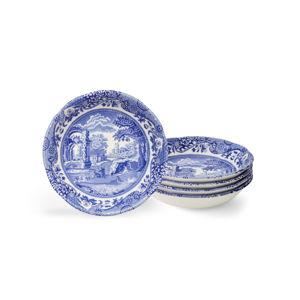 Blue Italian Set of 4 Small Cereal Bowls