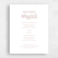 Pink Wedding Enclosure - Kalispell Letterpress