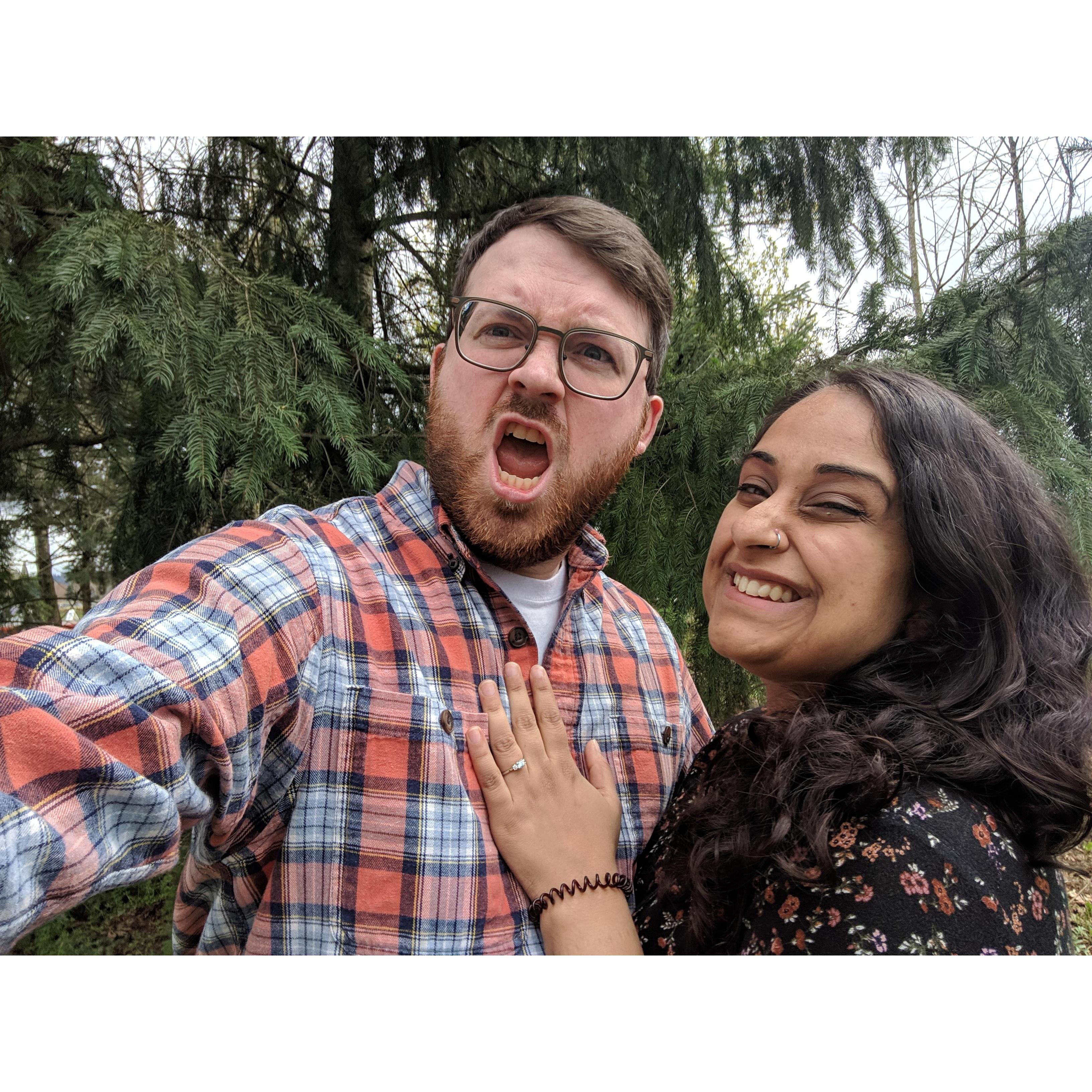 Mark is excited to be engaged!