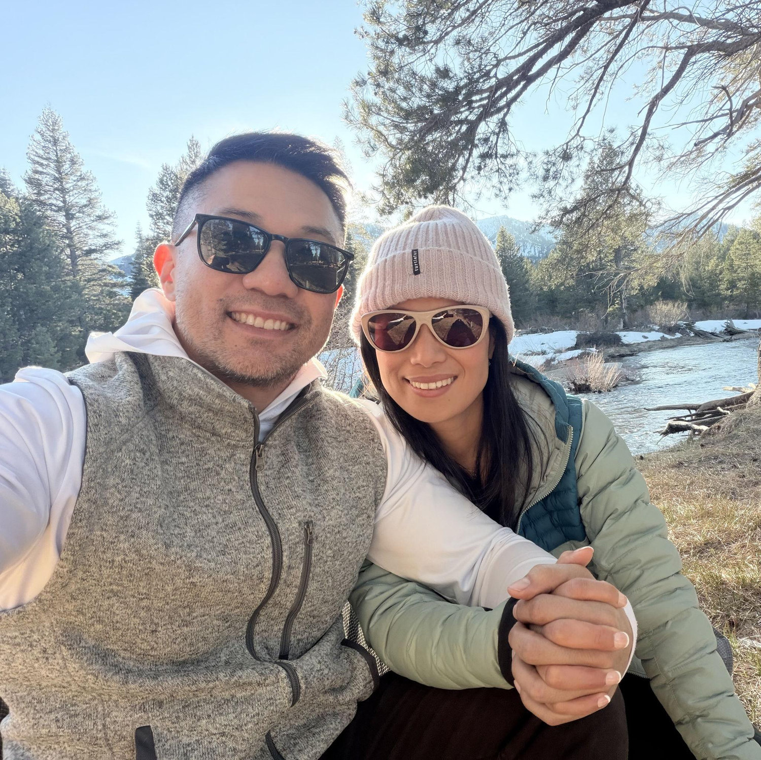 Nature brings us together. We love camping, picnics, and long walks, and dream of a home surrounded by mountains, water, forests, and meadows.
