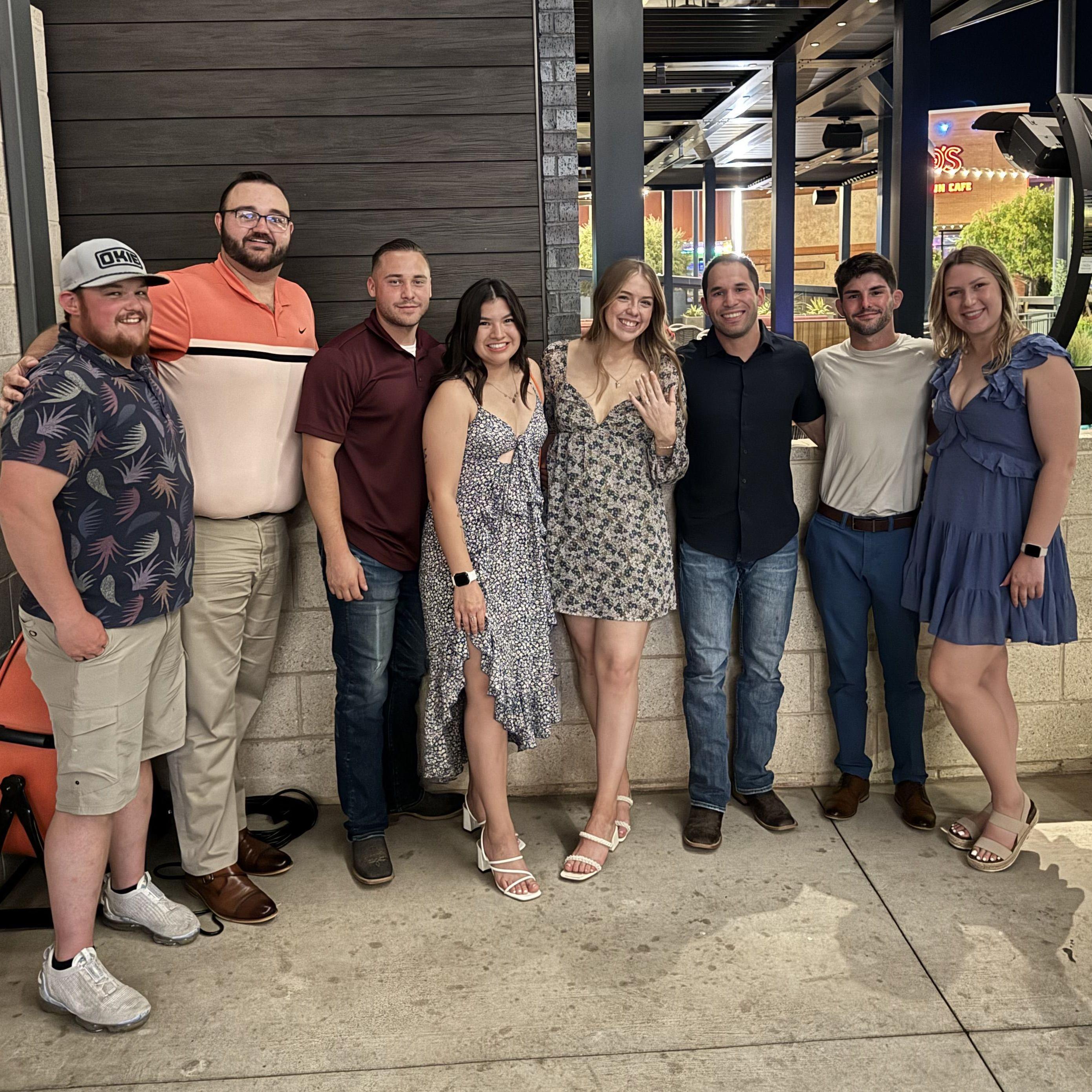 Engagement party with all our friends!!
