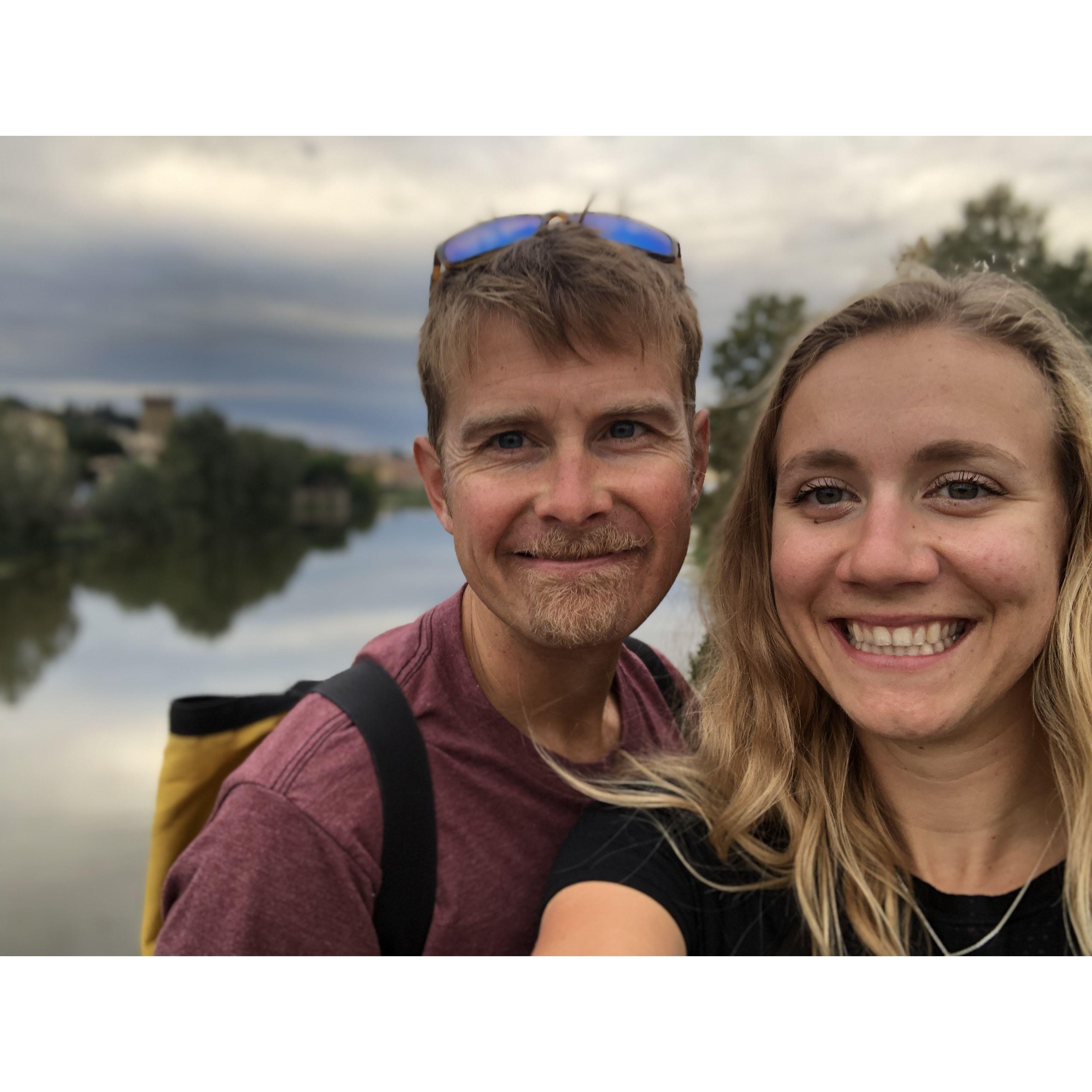 Jenny and Caleb's first time in Florence together.