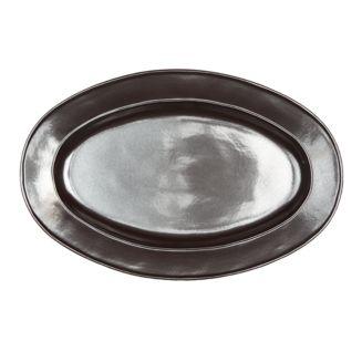 Pewter Stoneware 15" Oval Platter