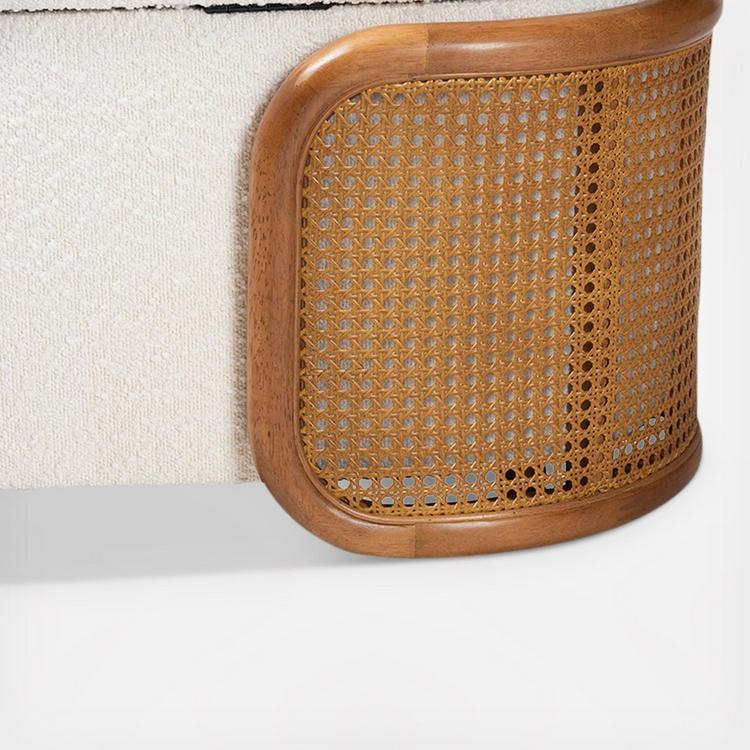 Baxton Studio, Basira Japandi Storage Bench with Rattan | Zola