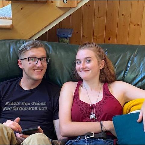 Awkward photos at the cabin