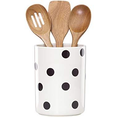 Kate Spade New York 856734 Scatter Dot utensil crock