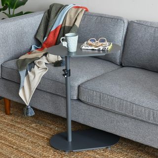 Adjustable C-Shaped End Table