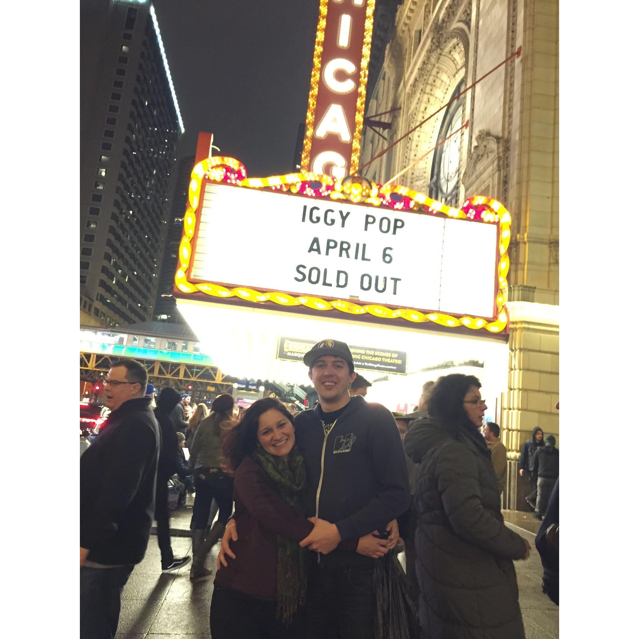 One of first shows we saw together and it was both of our first times at the Chicago Theatre.