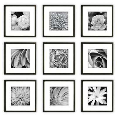 9pc Wall Frame Set Black - Gallery Perfect