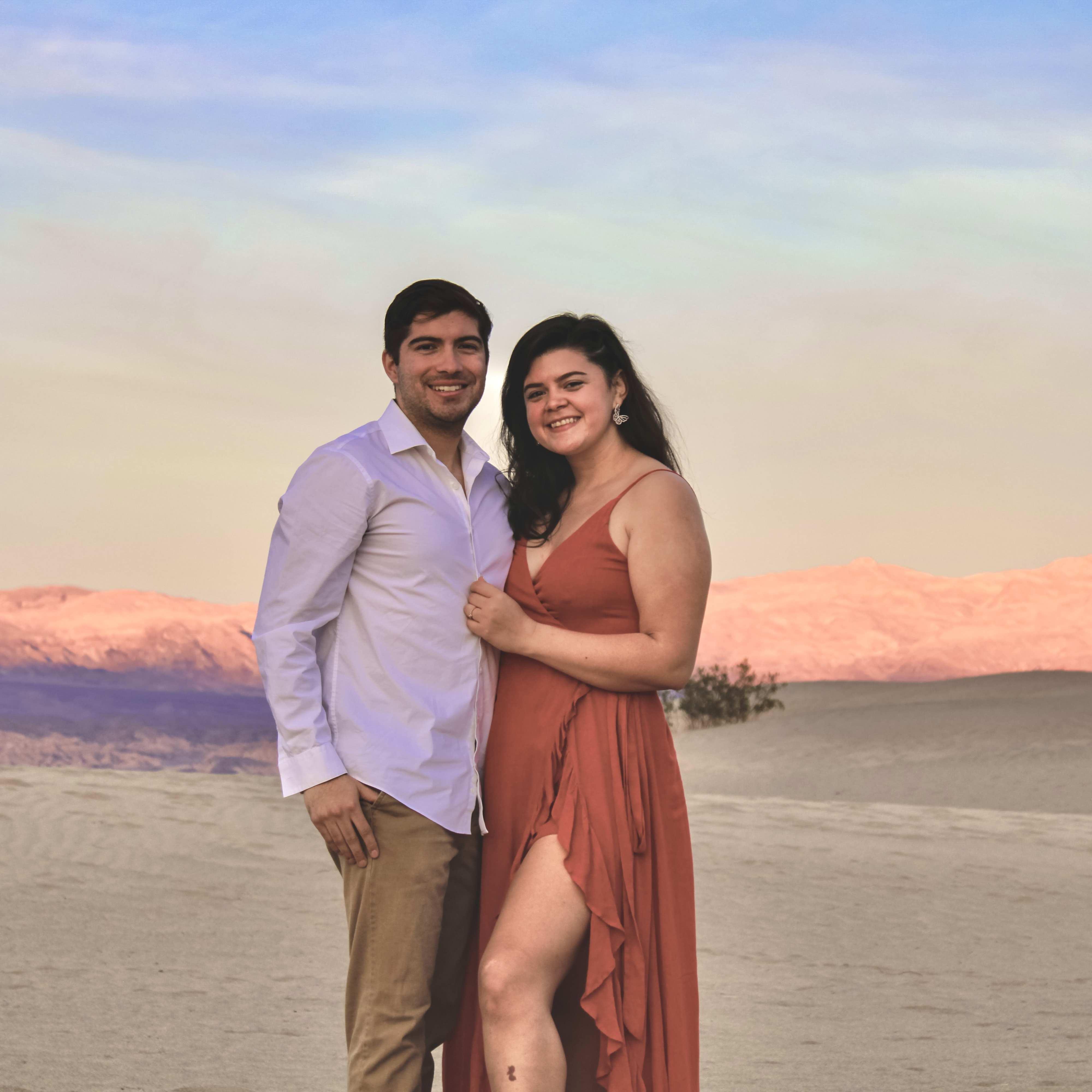 The last photo of us together before he switched the camera to record and he proposed!