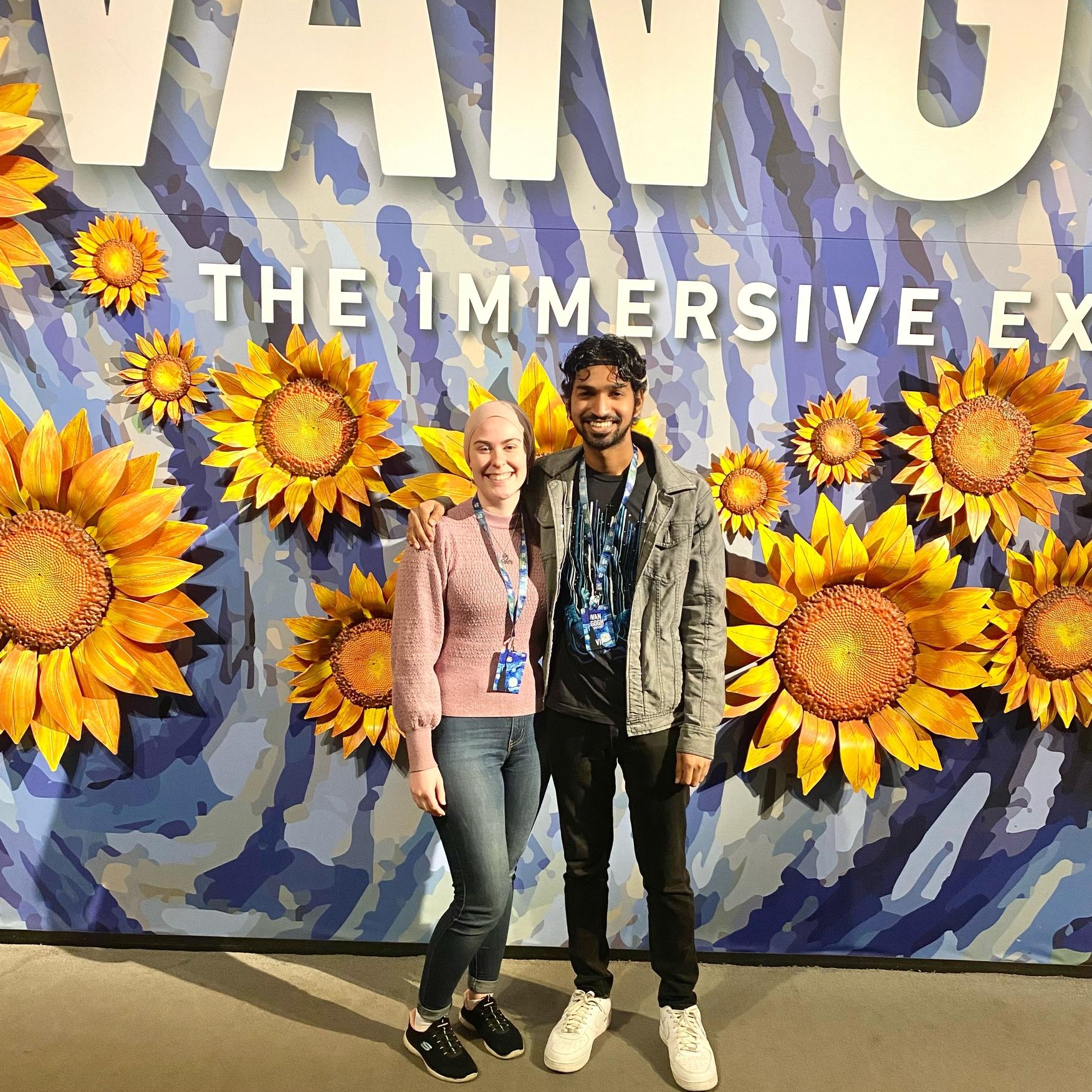 Our trip to the Van Gogh immersive experience where Lauren knew Luke was one to keep around ;)