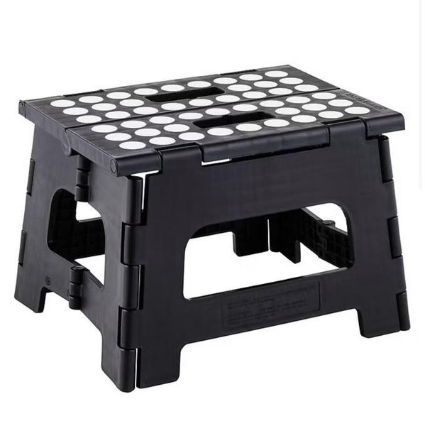 Kikkerland 12 in. H X 10 in. W X 8 in. D 300 lb. capacity 1 step Plastic Folding Step Stool