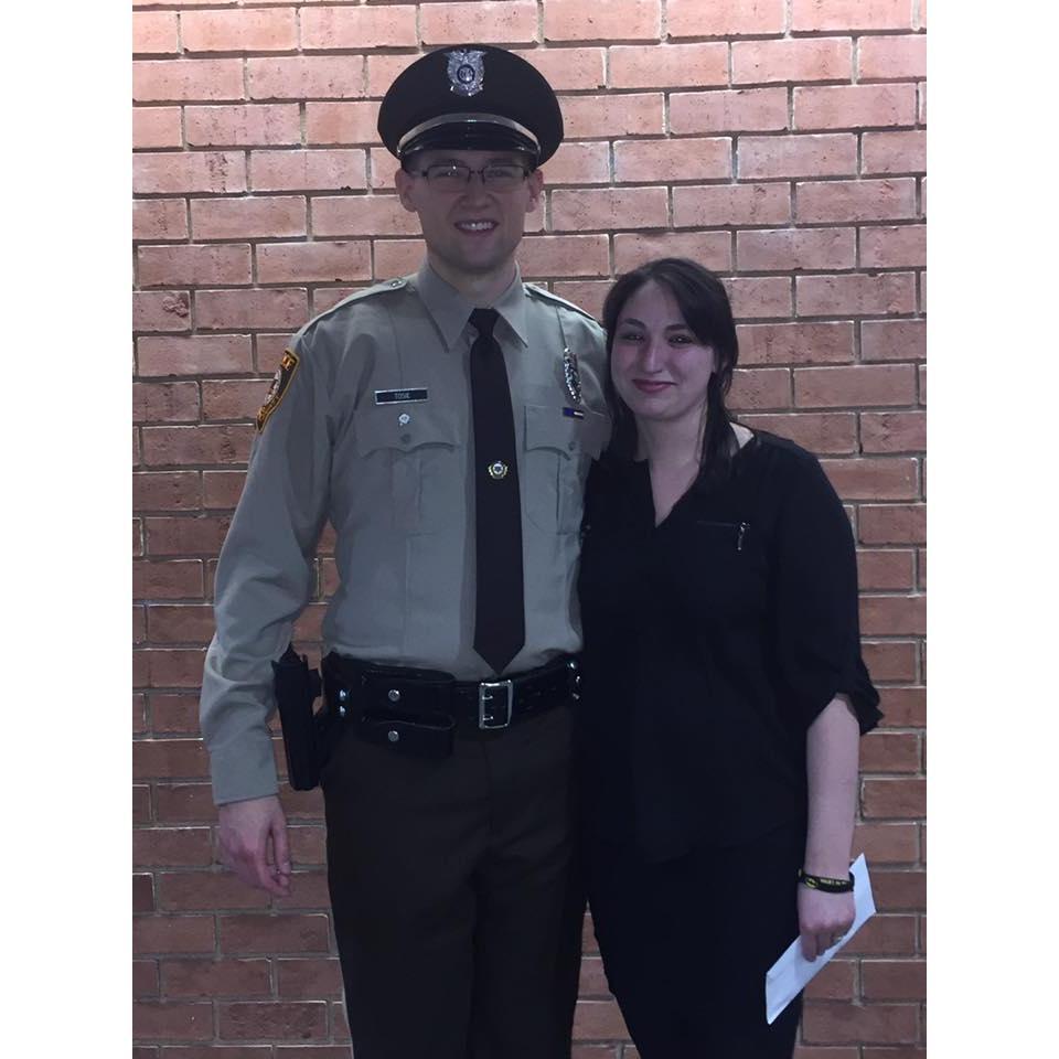 Robert's police academy graduation <3
