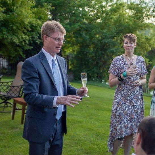 Bob Theiler making a fabulous toast!