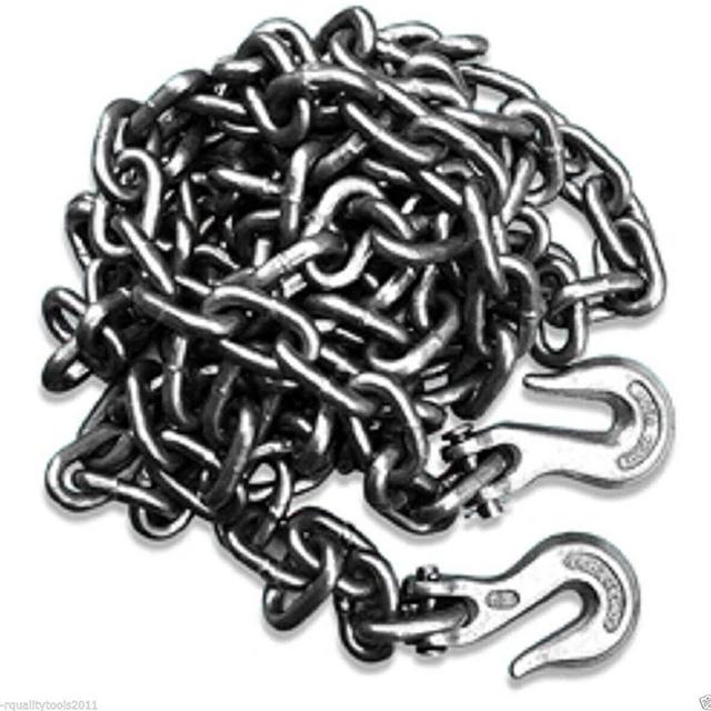 3/8" X 20' Heavy Duty Tow Chain Automotive Truck Towing Log Chain…