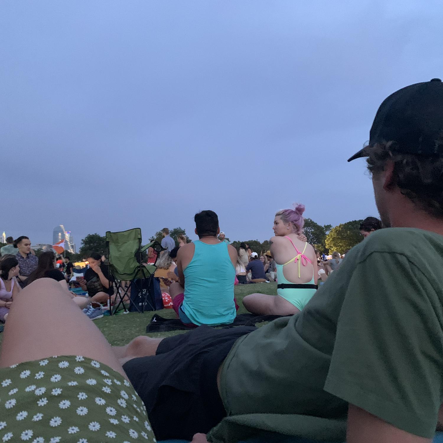 This was our first concert together at Blues On The Green - It’s a free concert series that happens in Austin every year.