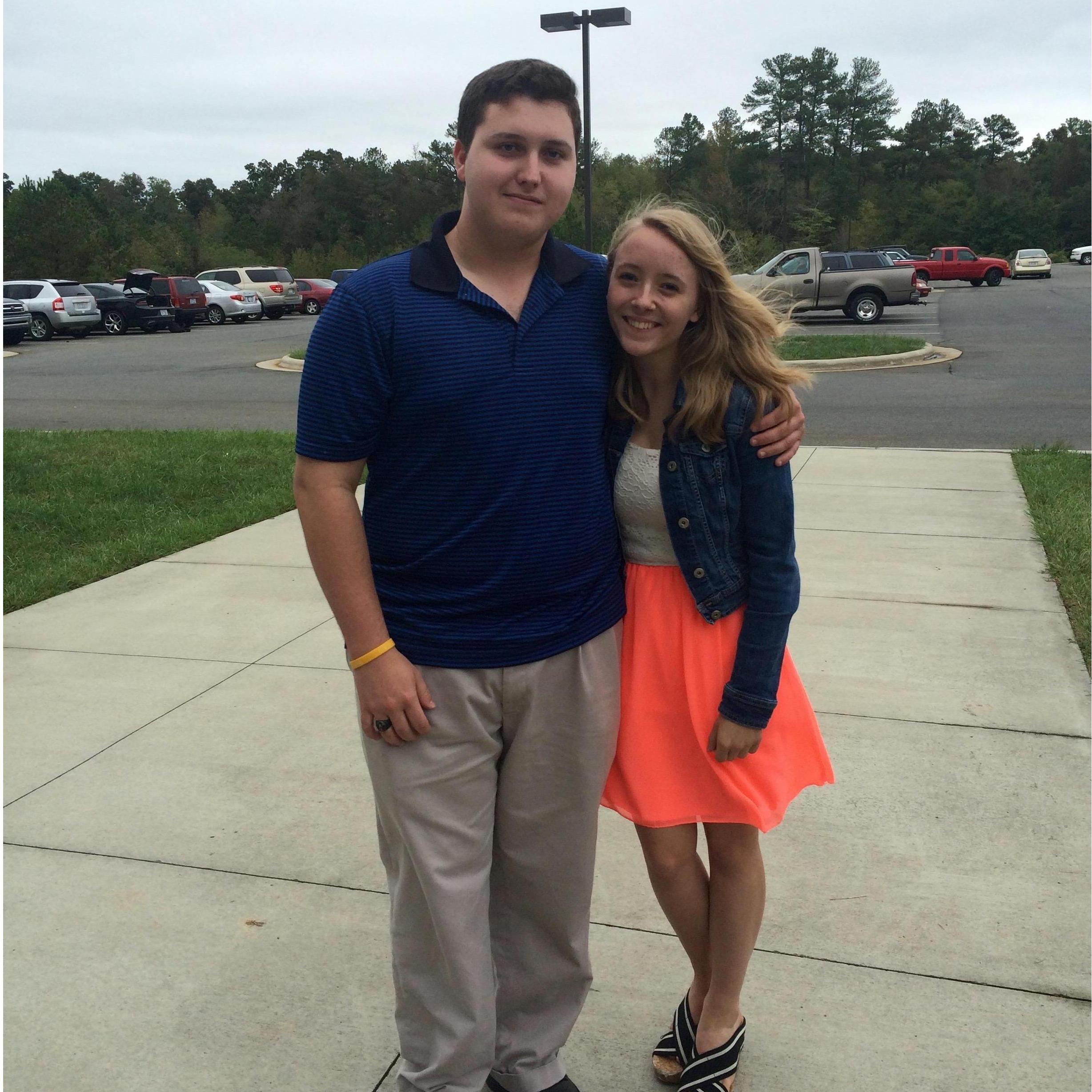Our first picture together, way back in 2015!