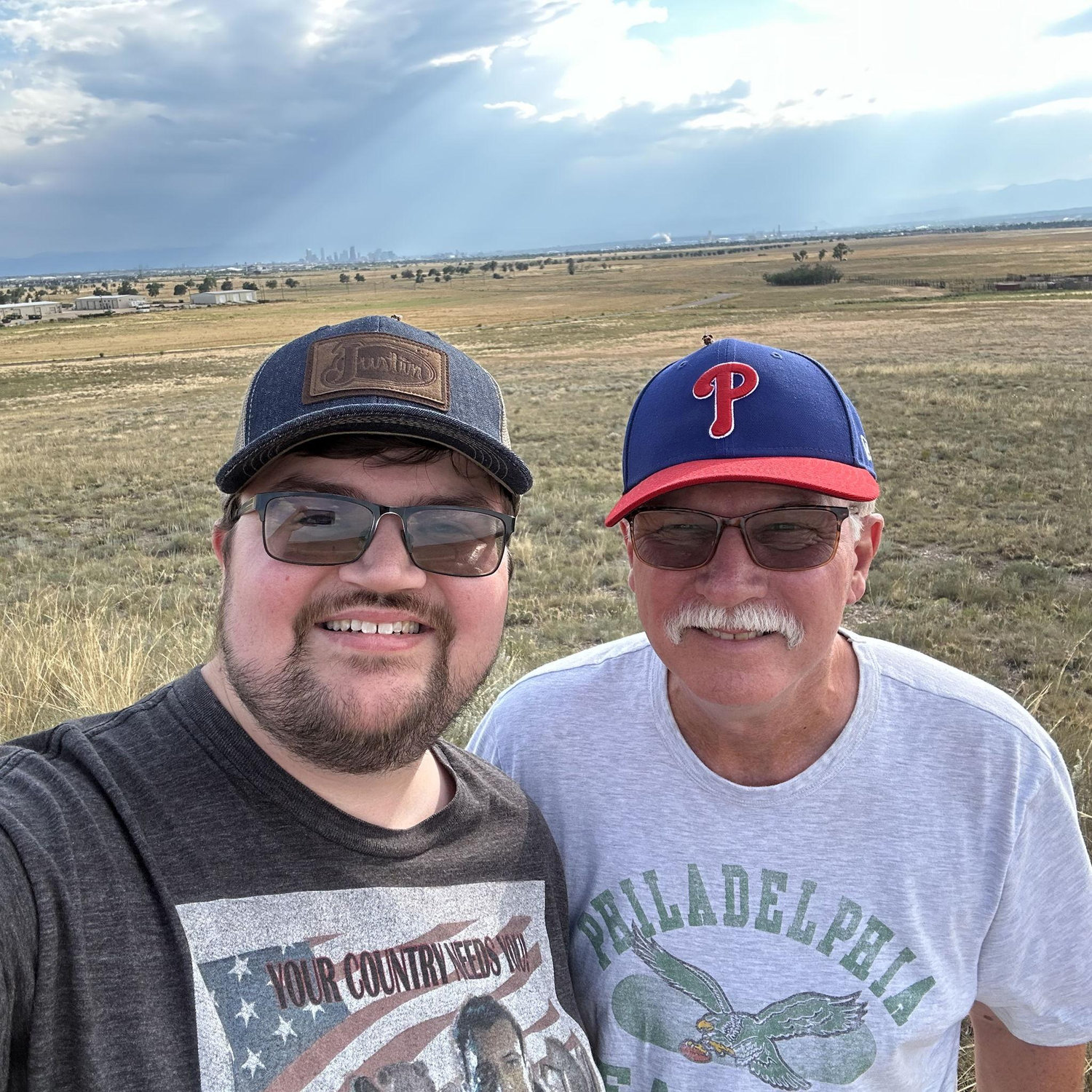 Justin and his dad, Tom Colorado 2025