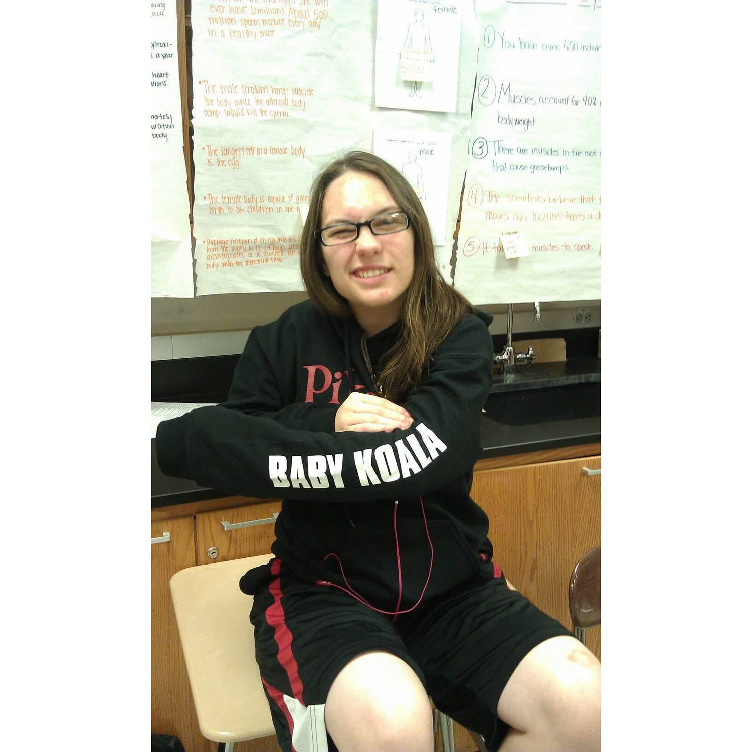 Nicole in high school