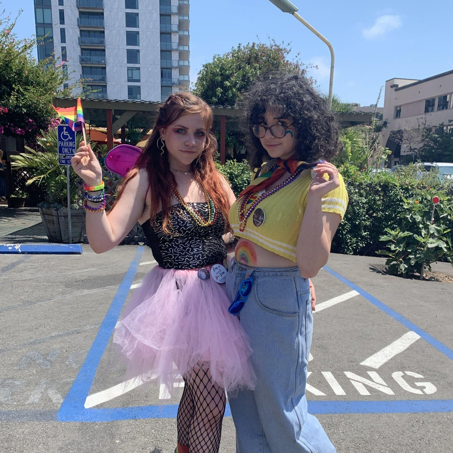 San Diego Pride 2019-- Sophie was pretty sick this day and probably should not have gone lol.