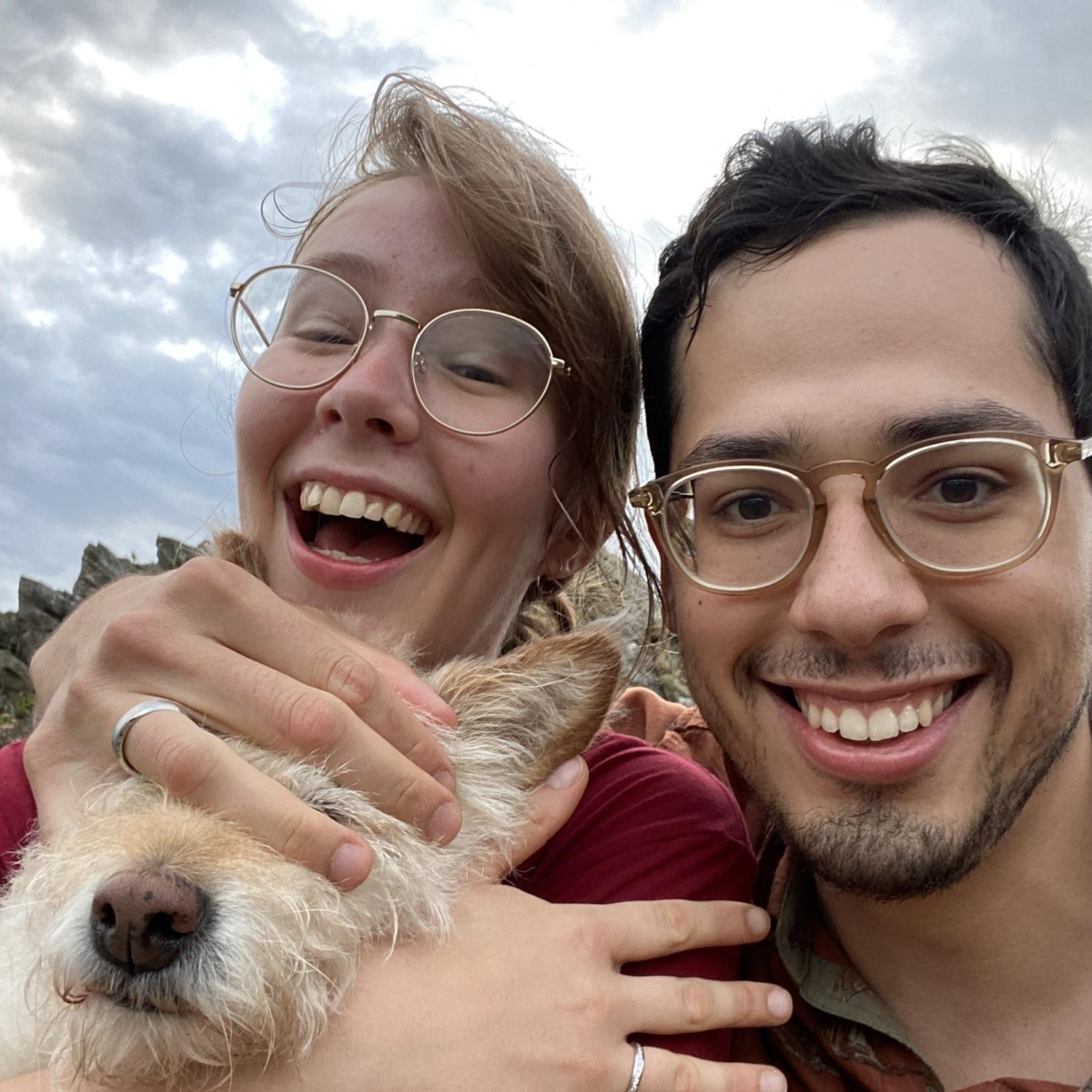 With Leia along for the ride, Pedro and Martha got engaged!