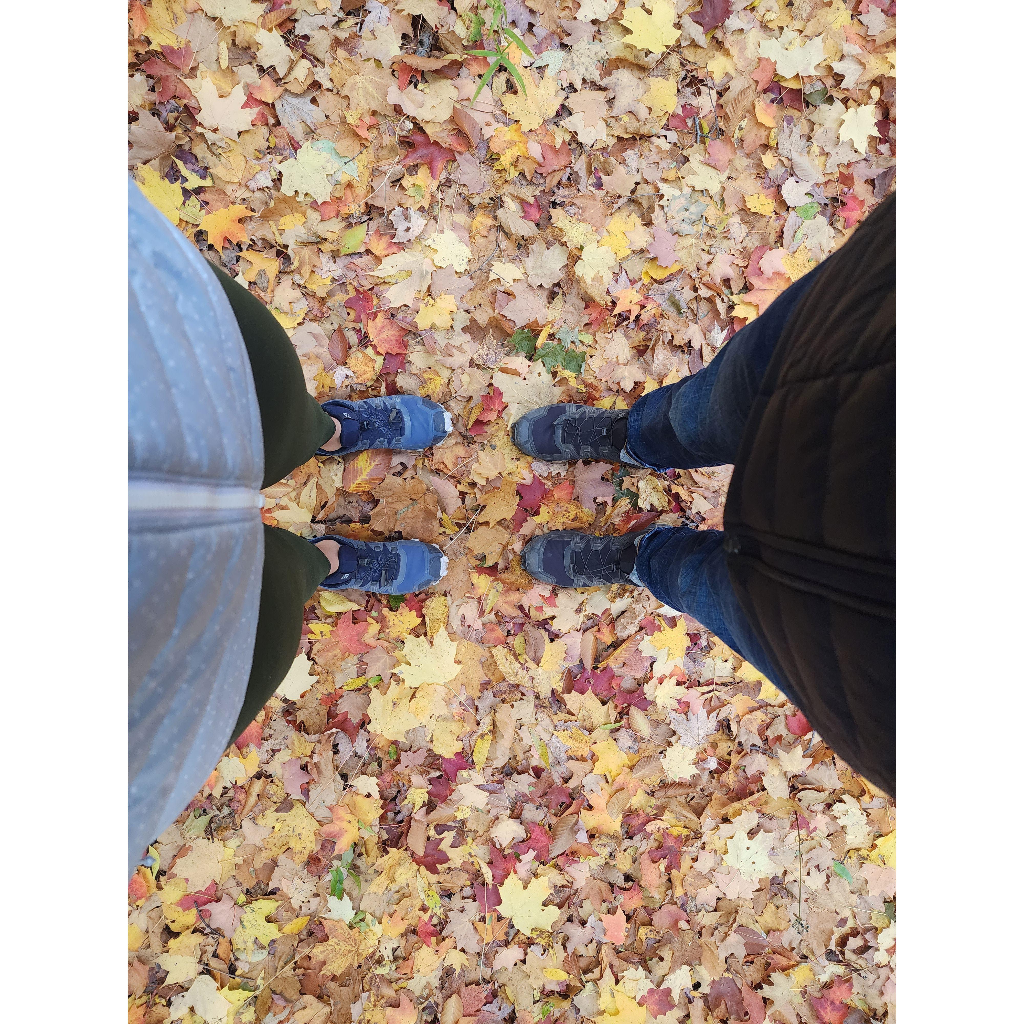 Enjoying the fall colors!