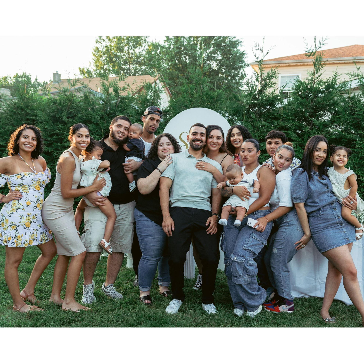 Some of my cousins celebrating with us.
