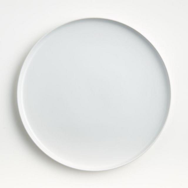 Crate and Barrel Wren Matte White Dinner Plates - Set of 8