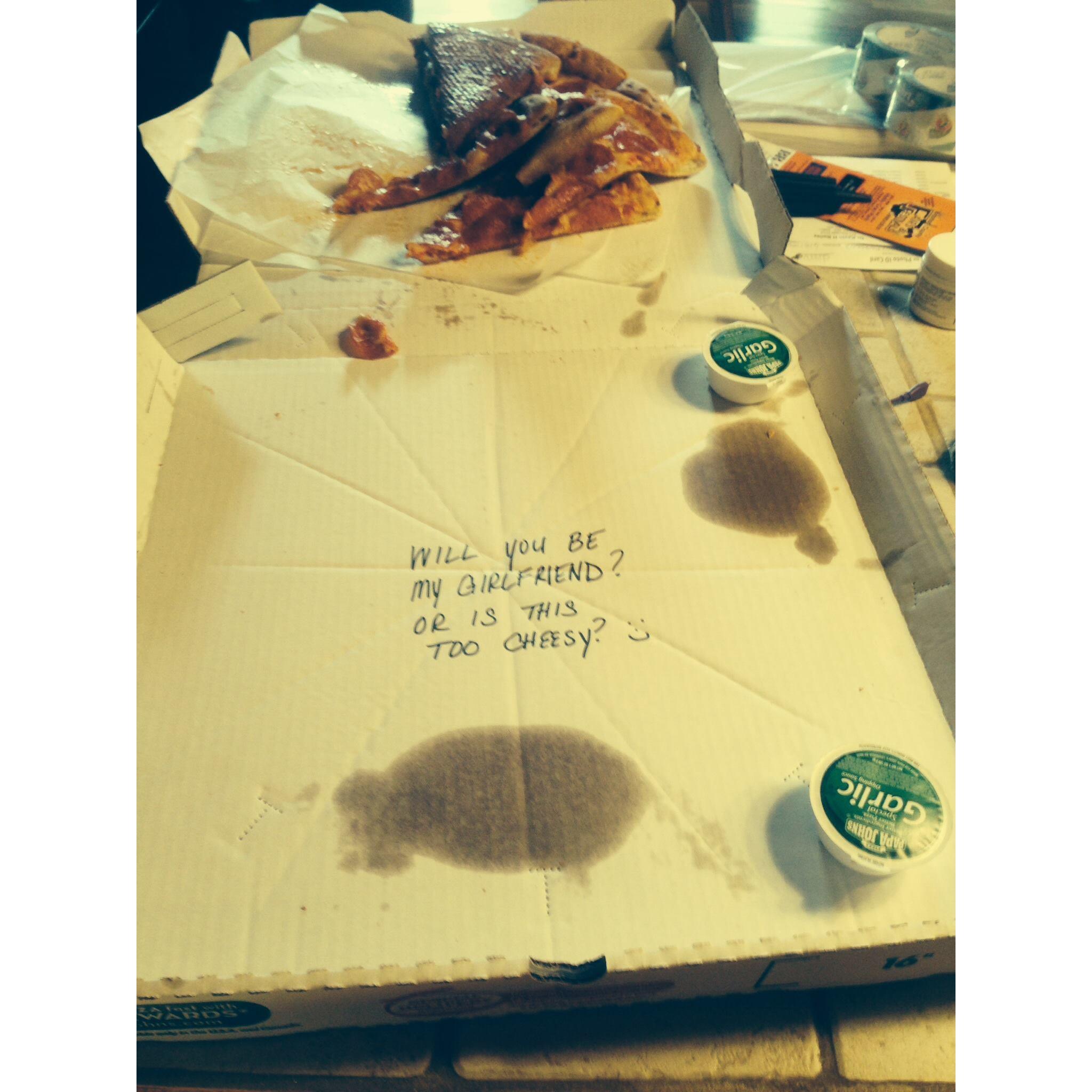 Where it all began! 
Hunter has always been the romantic type 07/04/2014