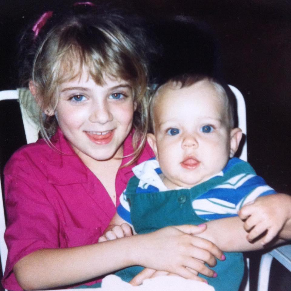 Baby Benjamin with his sister Michele