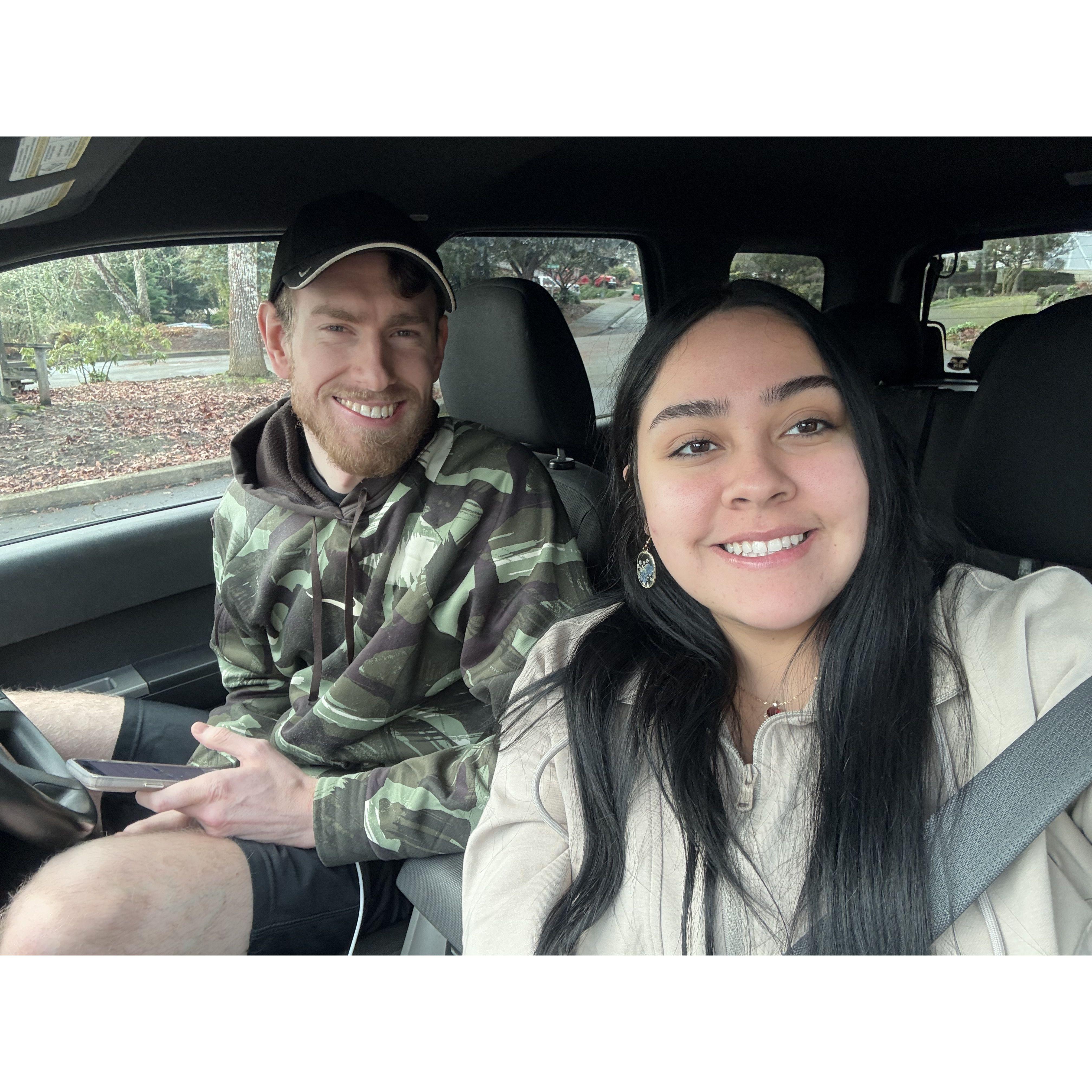 celebrating my 23rd birthday with Nathaniel in forest grove